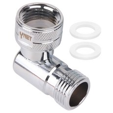 YNET 黃銅旋轉式螺絲型彎頭, 銀色