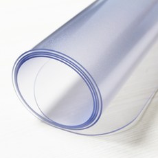 coverfactory 玻璃替代 書桌 餐桌 桌子 高級桌墊, 1個, 厚 2mm x 100cm x 200cm, 半透明