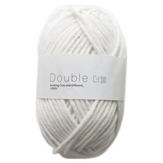 Linea 雙股鉤針編織線 90m 90g, 1個, 901 白色