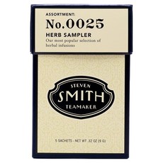 STEVEN SMITH TEAMAKER No.0025 花草茶體驗組, 1個, 紅花蜜茶 + 薄荷葉茶 2入 + 草原之花 2入