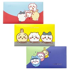 Chiikawa 吉伊卡哇 Monjakgui大綜合多格筆袋 3種組, 1套, 混合色