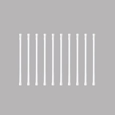 YGRACE 多功能窗簾迷你伸縮桿 10入, 白色