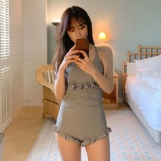 Lovroco 孕婦孕晚期連身裙罩衫 + 泳衣套裝