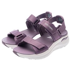 SKECHERS 女款 ARCH FIT 2.0 涼鞋 119465PLUM, 22cm, 紫紅色