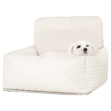 PUPPY ANGEL 狗狗奢華V2絎縫可拆式坐墊 PA-BD001, 1個, #2 象牙白