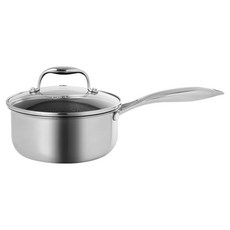 Cookcell 電磁爐用三層不鏽鋼單塗層單柄鍋, 銀色, 1個, 18cm