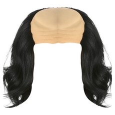 PARTYSHOW Mappaki搞笑假髮, 黑色, 1個