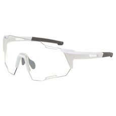 됴됴앤지나 사이클 야외 달리기 방풍 프레임 변색 선글라스 M06, 화이트, 1개