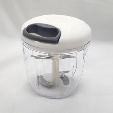 手動多功能旋轉肉類蔬菜萬用切碎機, 白色 + 灰色, 1個