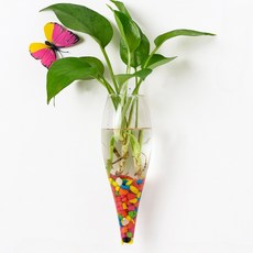 Roylife 客廳亮點鑽石切割花瓶 + 無痕釘組, 混合色