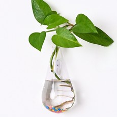 Roylife 客廳亮點水滴花瓶 + 無痕釘組, 混色