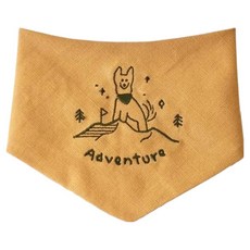 HEYDAY 山系毛孩領巾, 1個, 薑黃色