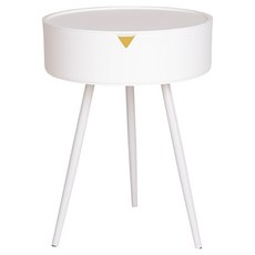 樂嫚妮 輕鬆取托盤茶几桌, 白色