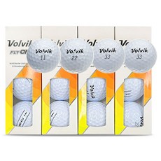 Volvik 332個凹洞 推桿線 高爾夫球 隨機出貨 2層 4.27cm, 白色, 3顆, 4盒
