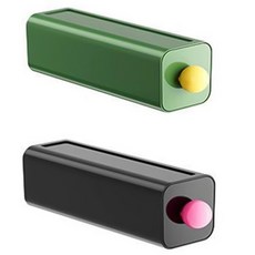 Winprice 多巴胺彩色內衣襪子收納盒 2種組, 1套, 綠色, 黑色