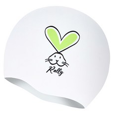 Rally Sports 矽膠泳帽 QRUC304, 1個, 萊姆綠