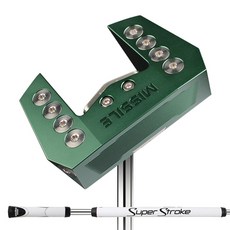 MISSILE GOLF 高爾夫 Zero Torque 掃帚式推桿 綠色 114cm, 2度