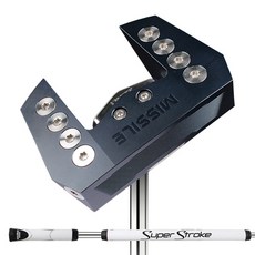 MISSILE GOLF 高爾夫 Zero Torque 掃帚式推桿 海軍藍 109cm, 2度