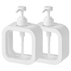 대한 몰 욕실 주방 세제통 디스펜서 다용도 리필통 500ml, 화이트, 2개