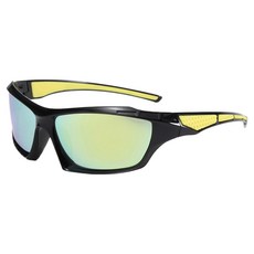 KODACHIEF 모던한 스포츠 선글라스, 블랙옐로우, 1개