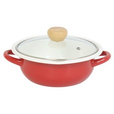 LIMEOLIVE IH琺瑯火鍋鍋, 1個, 紅色, 19cm