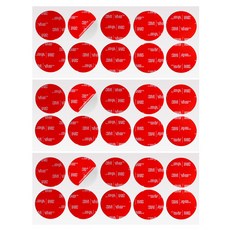 브이에이치비 쓰리엠 초강력 아크릴폼 원형 투명 양면테이프 30 x 30 mm 10p, 3개