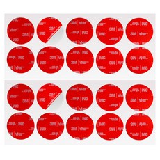 3M VHB 3M 超強力壓克力泡棉圓形透明雙面膠帶 30 x 30 mm 10入, 2個