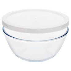 bella cuisine OvenGlass 耐熱玻璃 2.5L 攪拌碗 附蓋組, 1套, 打蛋盆 + 蓋子