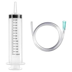 다온셀렉트 공업용 대형 주사기 150ml 호스 1m, 혼합색상, 1개