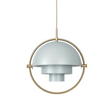 gooby Multi-Lite 黃銅吊燈, 海灰色