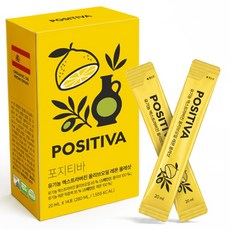 Positiva有機特級初榨橄欖油檸檬Oleoshot棒 14條, 280ml, 14個