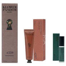 KLOWER PANDOR 自然香氣保養組 仲夏橙露香氛髮妝修護水 + 荒野玫瑰香水滋潤護手霜 + 香頌森林香氛指緣油 台灣公司貨, 1套