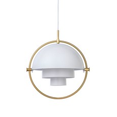 gooby Multi-Lite 黃銅吊燈, 白色