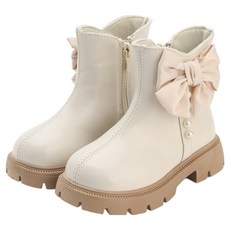 Rabbit Foot 緞帶側邊珍珠內刷毛靴