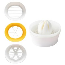 chef'n 切片切塊切蛋器, 白色 + 黃色, 1個