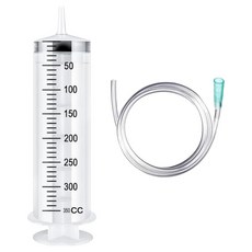 Daon Select 工業用大型注射器 350ml 軟管 1m, 1個, 混合顏色