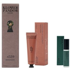 KLOWER PANDOR 自然香氣保養組 仲夏橙露香氛髮妝修護水 + 潘朵拉的秘密香水滋潤護手霜 + 香頌森林香氛指緣油 台灣公司貨, 1套