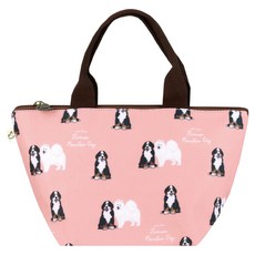 uma hana 伯恩山犬印花防水包/三角便當袋, 橘色, 1個