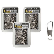 SAPA 超強力別針 4號 散裝 釣魚轉環, 150入, 3個