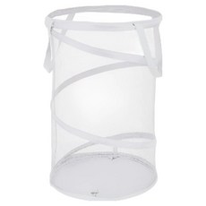 Septique 圓形大容量可折疊網眼洗衣籃, 白色