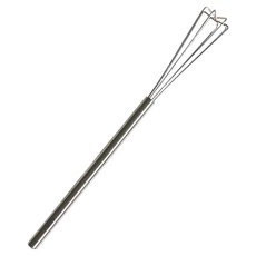 라임올리브 스텐 삼각 거품기 24cm, 1개, 실버