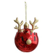 Toppia 可愛聖誕裝飾 魯道夫, 紅色, 1個