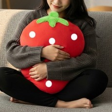 폭신폭신 딸기쿠션, 레드