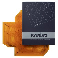KORING 橢圓形模板 大型 K-200L 10入, 1個