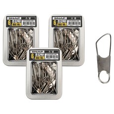 SAPA 超強力6號散裝釣魚卡扣轉環, 3個, 80入