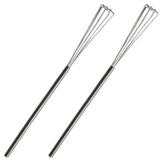 萊姆橄欖不鏽鋼三角打蛋器 30cm, 2個, 銀色