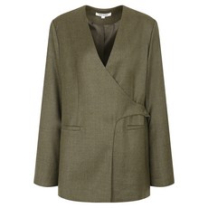 NICE CLAUP 女款無領夾克 N234MWJ960