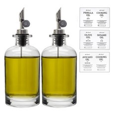 mir 銀色玻璃油醋瓶, 2個, 500ml