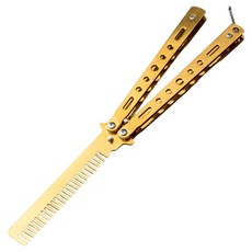 米爾家居 甩刀 蝴蝶梳, 1個, 金色