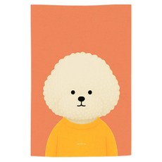 어번던스 견종백과 강아지 일러스트 패브릭 포스터 가리개 커튼 포스터, GM 871054